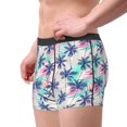 thumbnail image 2 of Pofeuu Palm Leaves Print Men’s Boxer Briefs, Moisture-Wicking Underwear, Regular,Trunk-Medium, 2 of 5