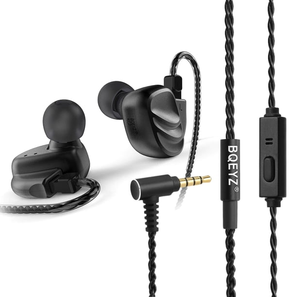 BQEYZ KC2 Auriculares intrauditivos con cable Auriculares DIY 2BA + 2DD Hybrid Dynamic