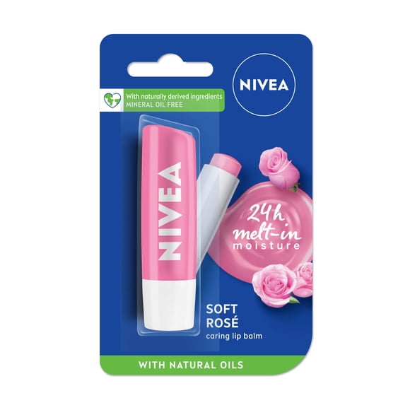 Bálsamo Labial NIVEA Soft Rose Hidratante con SPF 4,8 g