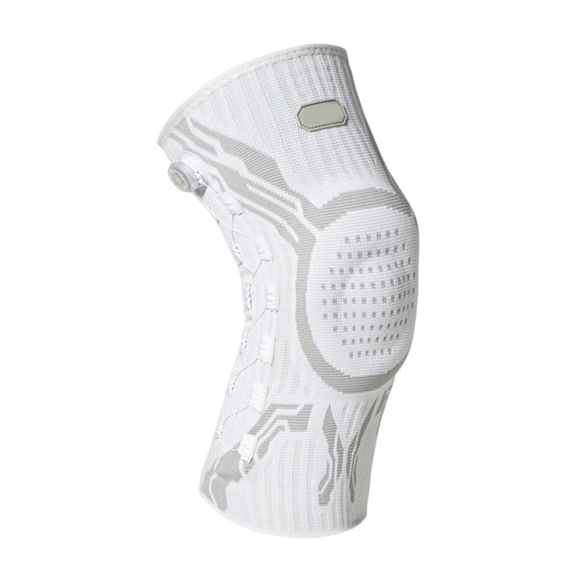 Rodillera con ajuste mediante perilla, ideal para deportes y uso diario.