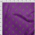 thumbnail image 3 of oneOone Cotton Flex Fabric Leaves & Floral Block Printed Craft Fabric BTY 40 Inch Wide, 3 of 4