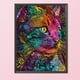 thumbnail image 3 of Punto de cruz completo 11CT Color Cat Counted bordado DIY Animal Kits de costura Likrtyny decoración de arte, 3 of 9