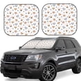 thumbnail image 2 of Daiia Cute Cartoon Dogs 2PCS Car Windshield Sun Shade, Foldable Sun Shield for Car Front Window, Auto Sun Blocker Visor Protector Universal for Truck SUV Pickup-Medium, 2 of 7