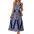 thumbnail image 3 of Fantaslook Summer Dresses for Women Sleeveless Casual Long Dress Beach Vacation Sundresses with Pockets, 3 of 11