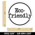 thumbnail image 2 of Eco-friendly Typewriter Font Self-Inking Rubber Stamp Ink Stamper - Brown Ink - Medium 1 Inch, 2 of 7
