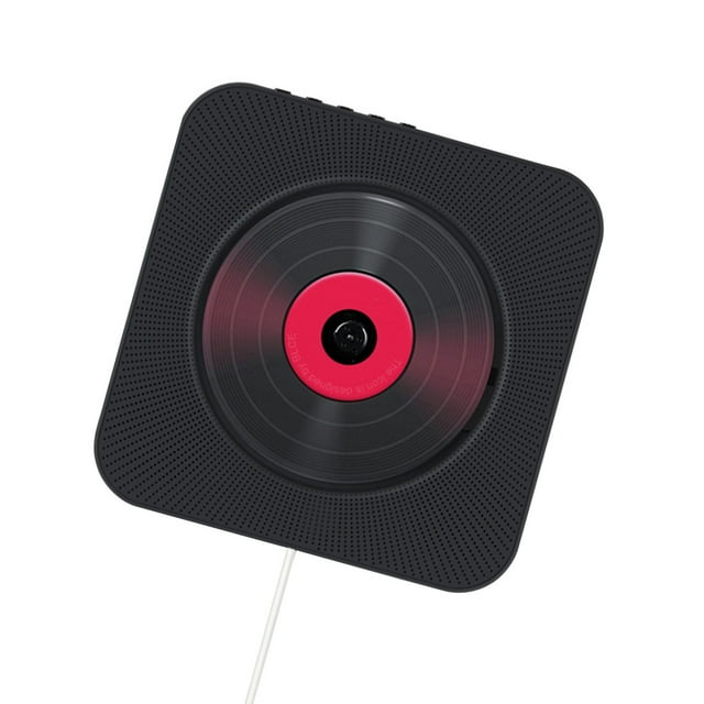 Maoww Bluetooth 4.2 Lecteur CD Mural avec Télécommande ABS Plastique Noir