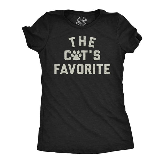Womens Funny T Shirts The Cats Favorite Sarcastic Kitten Lovers Graphic Novelty Tee for Ladies Womens Graphic Tees