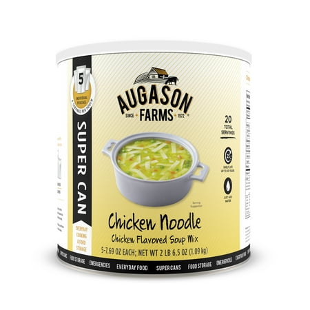Augason Farms Chicken Noodle Chicken Flavored Soup Mix No. 10 Super