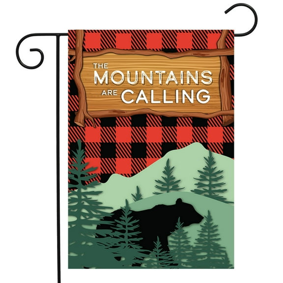 Briarwood Lane The Mountains Are Calling Summer Garden Flag