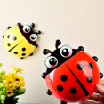 thumbnail image 4 of Toothbrush Holder Creative Shape Punch Free Wall-mounted Large Capacity Suction Cup Design Item Storage Lovely Animal Ladybird Shaped Toothpaste Holde, 4 of 5