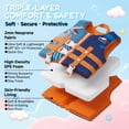 thumbnail image 5 of Gogokids Kids Swim Vest Life Jacket-Toddler Flotation Buoyancy Swimsuit Trainer Vests Swimming Aid Jacket for Boys/Girls Age 1-9 Years,Orange Dinosaur, 5 of 9