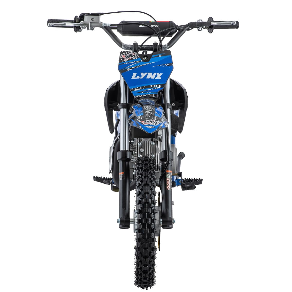X-Pro Brand New 125cc Gas Pit Dirt Bike with 4-Speed Manual Transmission, Kick Start, 14"/12" Tires!