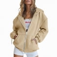 thumbnail image 2 of Godom Sweatshirt Jackets for Women Zip up Hoodies Long Sleeve Pullover Fall Clothing with Pockets, 2 of 7