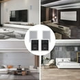 Herdio 5.25 Inch in Wall Speakers Premium 2Way Flush Mount in Ceiling Surround Sound Speakers