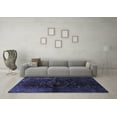thumbnail image 3 of Ahgly Company Indoor Rectangle Persian Blue Traditional Area Rugs, 2' x 5', 3 of 4