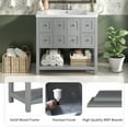 thumbnail image 5 of YesFashion 36'' Bathroom Vanity with Under Mount Sink,Free Standing Vanity Set with 4 Drawers Soft Closing Doors,Solid Wood Frame Bathroom Storage Cabinet, 5 of 10