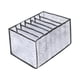 thumbnail image 3 of Compartimentos de telas no tejidas, caja de almacenamiento de ropa de armario, organizador de cajones de tela, calcetines, ropa de oficina, 3 of 9