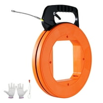 VEVOR Fish Tape, 200 ft, 3/16-inch, Fiberglass Wire Puller with Optimized Housing and Handle, Easy-to-Use Cable Puller Tool, Flexible Wire Fishing Tools for Wall and Electrical Conduit