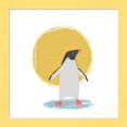 thumbnail image 1 of Great Art Now Minimalist Penguin, Boys Part II by Color Me Happy, Framed Wall Art, 14W x 14H, 1 of 3