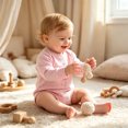 thumbnail image 2 of Mnyotv Baby Girl Clothes Newborn Infant Fall Outfit Romper Long Sleeve Printed Jumpsuits Size 6-12 Months, 2 of 6