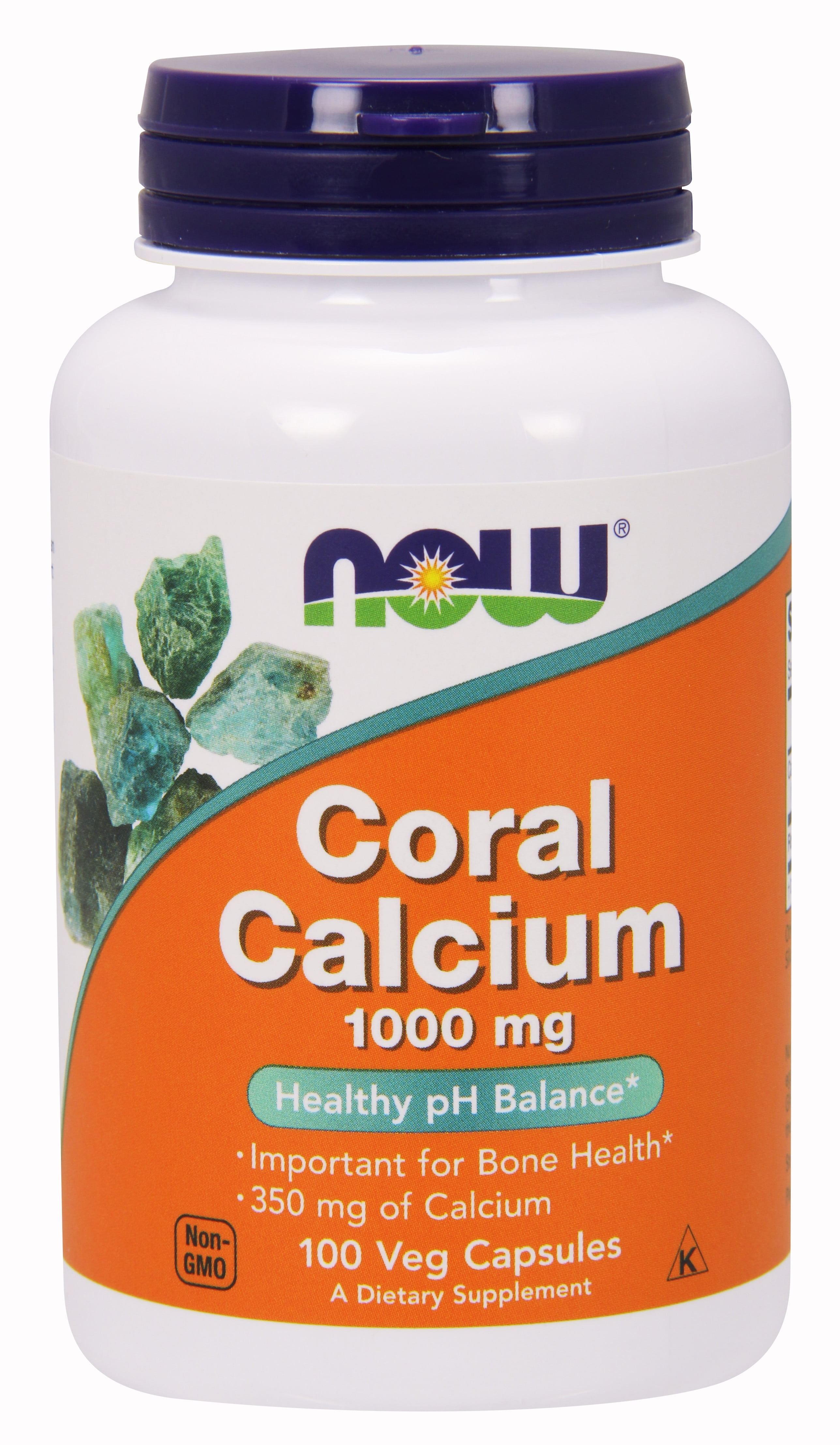 NOW Supplements, Coral Calcium 1,000 mg, Bone Health*, Healthy pH
