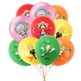 thumbnail image 5 of Juego de 12 globos de látex de dibujos animados de Anime One Piece, decoración para fiestas, suministros para fiestas, regalos de cumpleaños para niños, 5 of 5