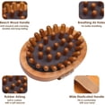 thumbnail image 3 of Wooden Massage Comb, Body Scalp Trigger Point Massage Tool, Meridians Massager, Gua Sha Massager Comb for Body Relief & Hair Growth, 3 of 9