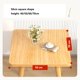 thumbnail image 4 of Mesa auxiliar cuadrada Formwell de 50x50cm, mesa de centro pequeña de madera para sala de estar, dormitorio y balcón, patas de madera maciza de fácil montaje, 4 of 4