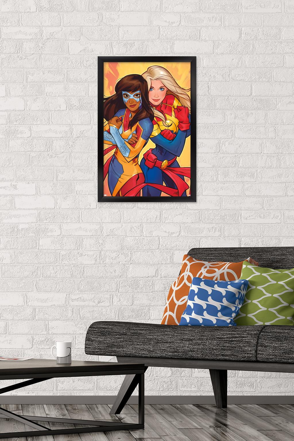Marvel Comics - Ms. Marvel - Marvel Team-Up #5 Wall Poster, 14.725" x 22.375", Framed