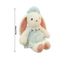 thumbnail image 3 of Small Soft Stuffed Animal Bunny Rabbit Plush Toy for 17.77inch (buleRabbit Wearing bule Vintage Dress) stuffed bunny easter/stuffed easter bunny plush/conejos de peluche/stuffed easter bunnies, 3 of 6