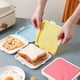 thumbnail image 4 of Caja de Almacenamiento PortáTil de Silicona para SáNdwiches de Microondas, Fiambreras para Desayuno Escolar Bento, Contenedor de Tostadas Reutilizable, Amarillo, 4 of 7