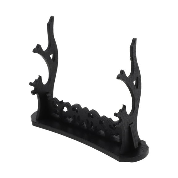 Multi Purpose Black Double Layer Display Stand Ideal for Swords and Knives