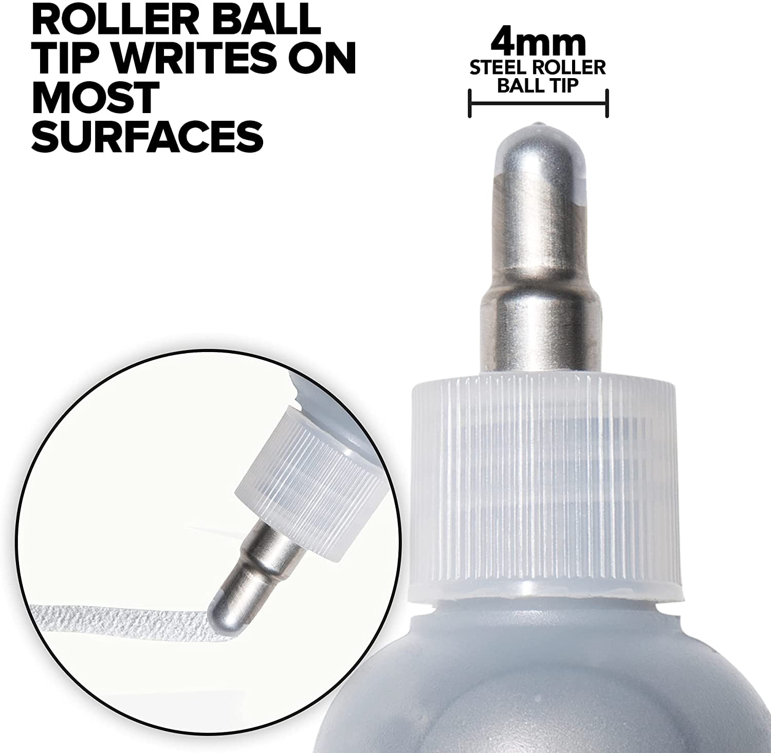 Krink K-66 Steel Tip Paint Marker, Silver