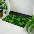 thumbnail image 2 of Northlight Black Coir Multicolor Green Shamrock Outdoor Doormat 18" x 30", 2 of 5