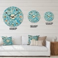 thumbnail image 4 of Designart 'Hexagon Retro Pattern IV' Mid-Century Modern Wood Wall Clock, 4 of 5