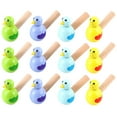 thumbnail image 1 of 15 silbatos de madera con forma de pájaro, de dibujos animados, para niños, educativos (color aleatorio), 1 of 7