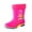 Hot Pink, variant on Hpapadks Kids Rain Boots Cute Dinosaur Cartoon Waterproof Non Water Shoes Wide Calf Rubber Hiking Outdoor Play BU1 4.5-5 Y