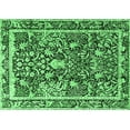 thumbnail image 1 of Ahgly Company Indoor Rectangle Animal Emerald Green Traditional Area Rugs, 6' x 9', 1 of 4