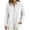 White, variant on TGSLY Linen Snap Button Down Tops for Women Lightweight Soft Collared Long Sleeve Textured Shirts Dressy Casual Solid Color Fall Blouses with Pocket X-Large