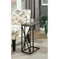 thumbnail image 3 of Pemberly Row C End Table in Weathered Gray Wood and Black Metal, 3 of 4