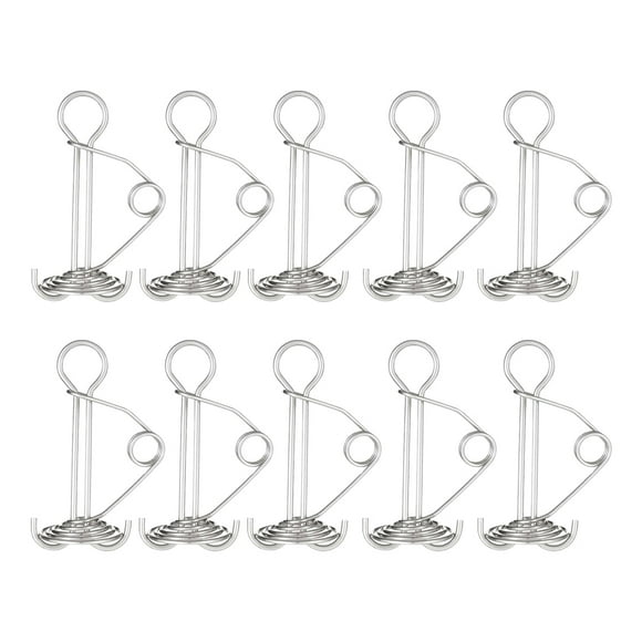 Paquete de 10 clavijas de cubierta de resorte en forma de espiral Eigraketly