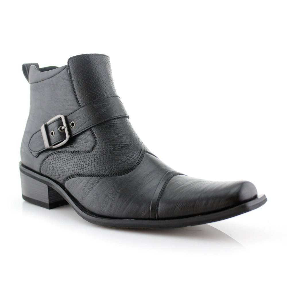 Alejandro Snake Skin Cowboy Boots Ferro Aldo Buckle Strap