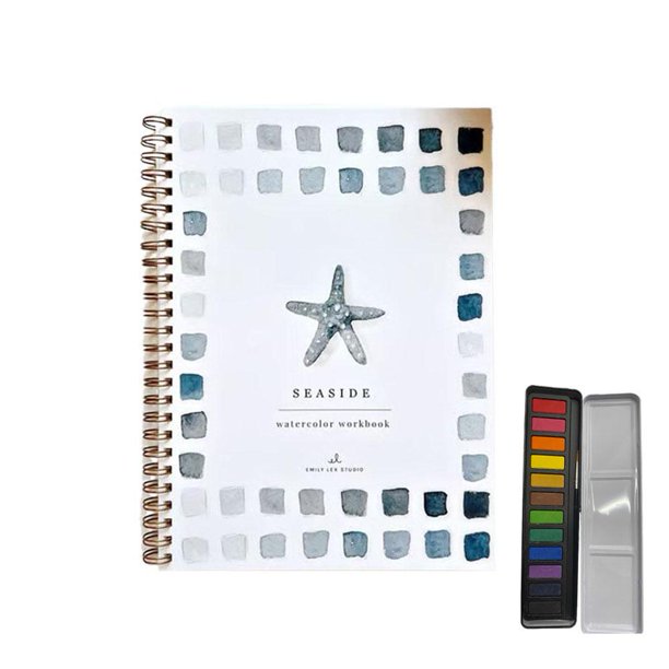 Cuaderno de acuarela para principiantes: 12 colores, ejemplos de aves y guía paso a paso. Regalo perfecto para artistas de todas las edades.