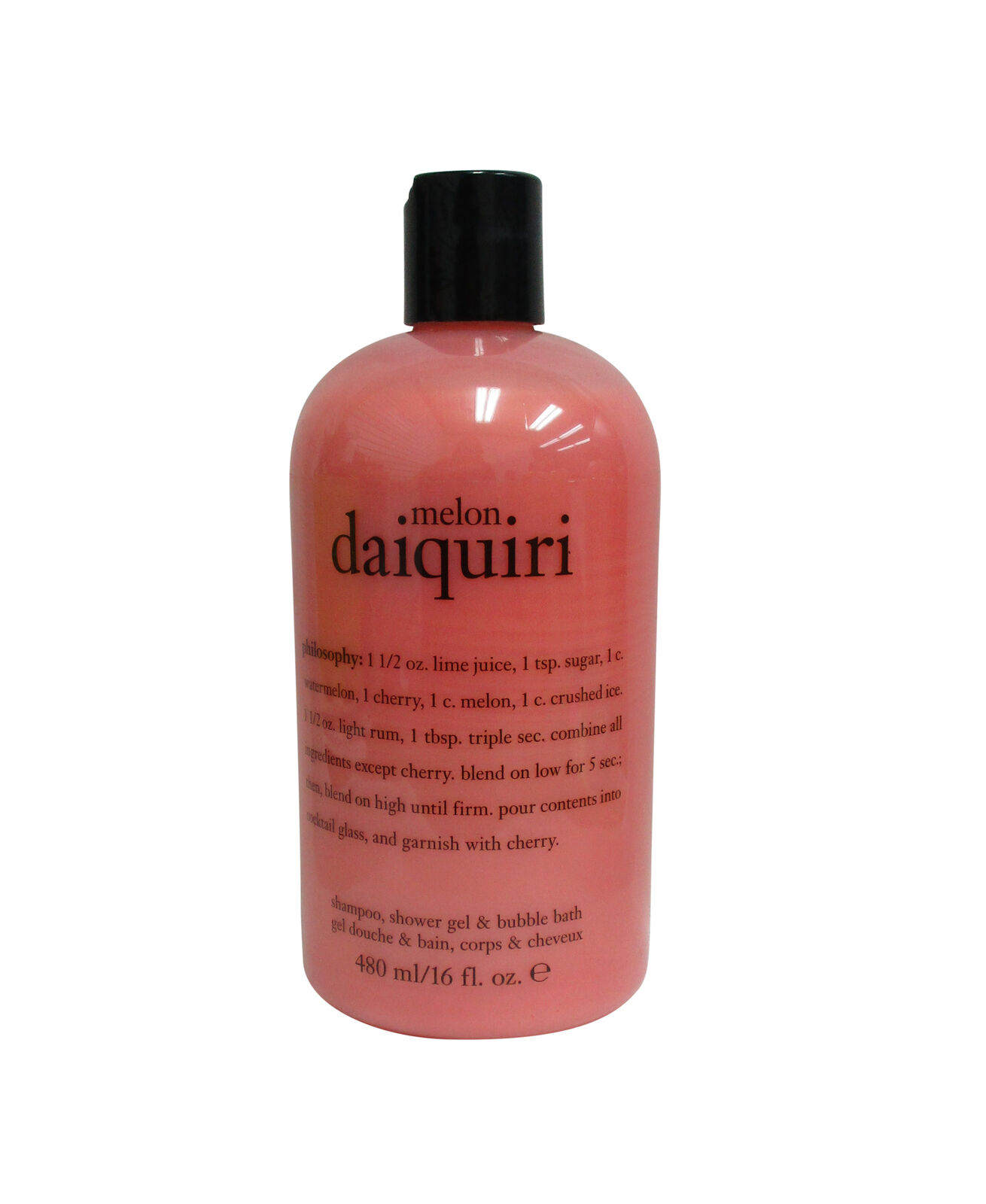 Philosophy 3 on 1 Shampoo, Shower Gel, Bubble Bath 16 oz Melon Daiquiri