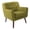 Green, variant on Pemberly Row Contemporary Chair in Cement Gray Fabric with Coffee Legs