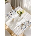 thumbnail image 5 of Navy Blue Spring Floral Placemats Set of 4, Elegant Pastoral Flowers Watercolor Placemats for Dining Table, Place Mats for Kitchen Tabletop, Waterproof Wipeable Dining Table Mats Set, 5 of 9