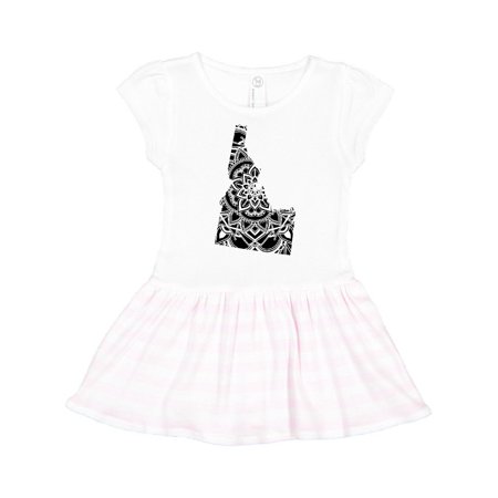 

Inktastic Idaho Silhouette Mandala Gift Toddler Girl Dress