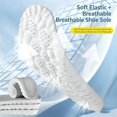thumbnail image 6 of 2 Pairs Insoles for Women Man, Trimmable Shoe Inserts,  Fit US Men 6.5-12 / Women 7.5-13, Breathable Massage Cushioning Insoles, 6 of 8