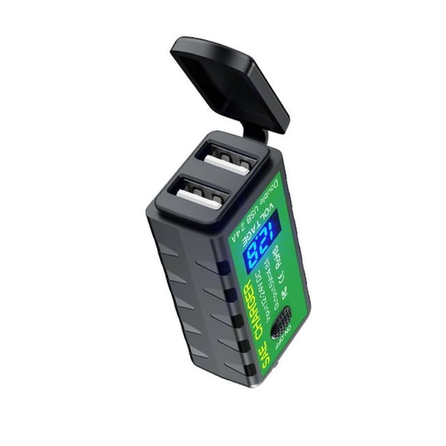 Labymos Motorcycle USB Charge Device SAE to USB Adapter Dual USB 4.8A Charge Device with