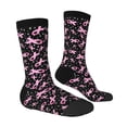 thumbnail image 2 of Goofa Breast Cancer Awareness (2) Printed Men's Crew Socks, Soft Durable Breathable Moisture-Wicking with Odor Control Cotton socks, 2 of 9